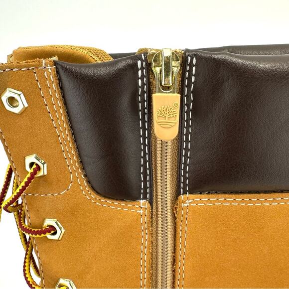 Timberland Asphalt Trail Girls Yellow Lace-Up Tall Boot Sz 5 Leather Waterproof - Picture 9 of 13